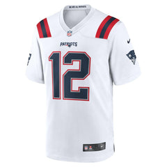 Tom Brady New England Patriots Retired Game Jersey - White - Nike