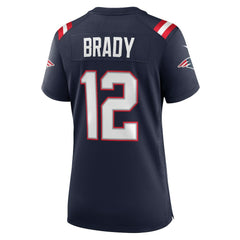 Tom Brady New England Patriots Women's Retired Game Jersey - Navy - Nike