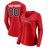 St. Louis Cardinals Women's Cooperstown Collection Personalized Winning Streak Long Sleeve V-Neck T-Shirt Discount