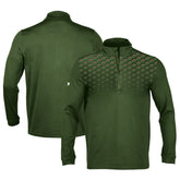 Minnesota Wild Levelwear NHL x PGA Scout Midlayer Quarter-Zip Pullover Top - Hunter Green | NHL Lifestyle