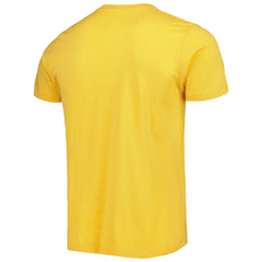 Utah Jazz Homage Unisex Team Mascot Tri-Blend T-Shirt Gold