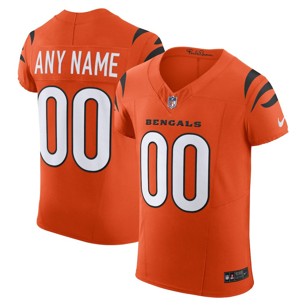 Cincinnati Bengals Alternate Vapor F.U.S.E. Elite Custom Jersey - Men's Orange - Nike