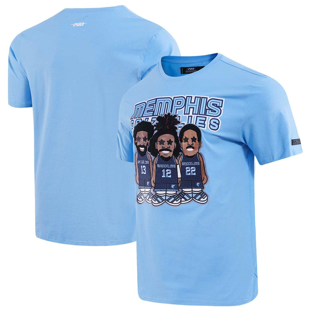 Jaren Jackson Jr., Ja Morant, Desmond Bane Memphis Grizzlies Pro Standard Multi Lineup T-Shirt Light Blue