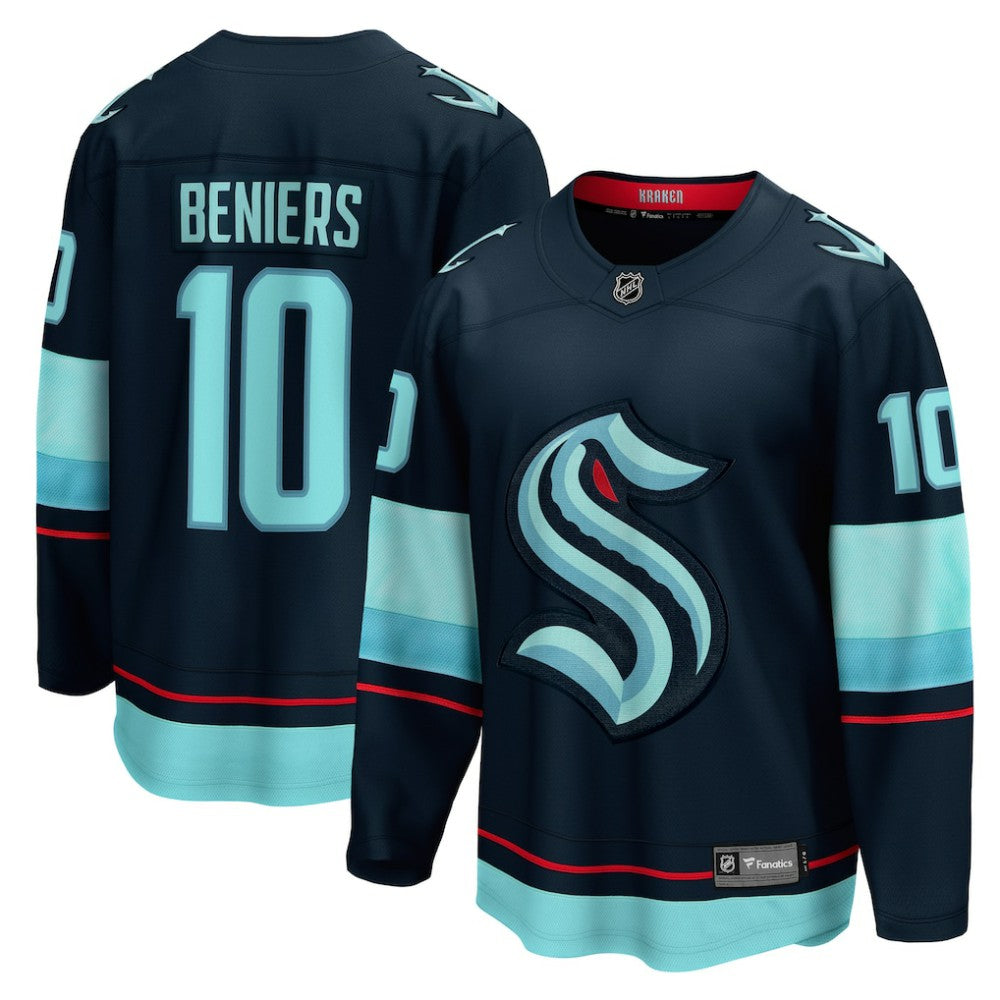 Matty Beniers Seattle Kraken Fanatics Premier Breakaway Player Jersey - Deep Sea Blue | Fanatics near me