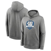 Indianapolis Colts 40th Anniversary Club Pullover Hoodie - Heather Gray - Nike