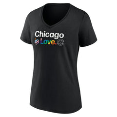Chicago Cubs Women's City Pride V-Neck T-Shirt Outlet
