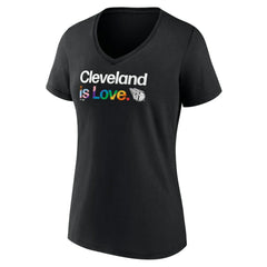 Cleveland Guardians Women's City Pride V-Neck T-Shirt Outlet