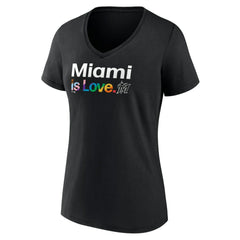 Miami Marlins Women's City Pride V-Neck T-Shirt Discount