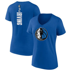 Kyrie Irving Dallas Mavericks Women's Playmaker Name & Number V-Neck T-Shirt Royal