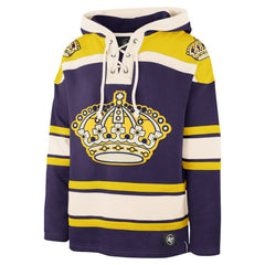 Los Angeles Kings '47 Superior Lacer Hoodie - Purple | 47 brand on sale