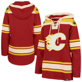 Calgary Flames '47 Women's Superior Lacer Pullover Hoodie - Red | 47 brand sale