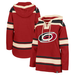 Carolina Hurricanes '47 Women's Superior Lacer Pullover Hoodie - Red | 47 brand Clearance