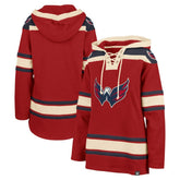 Washington Capitals '47 Women's Superior Lacer Pullover Hoodie - Red | 47 brand Clearance