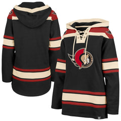 Ottawa Senators '47 Women's Superior Lacer Pullover Hoodie - Black | 47 brand Lifestyle