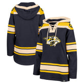 Nashville Predators '47 Women's Superior Lacer Pullover Hoodie - Navy | 47 brand Lifestyle