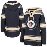 Winnipeg Jets '47 Women's Superior Lacer Pullover Hoodie - Navy | 47 brand near me