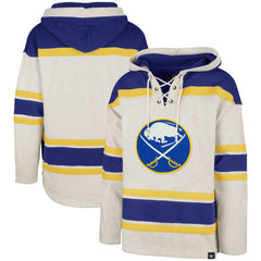 Buffalo Sabres '47 Rockaway Lacer Pullover Hoodie - Oatmeal | 47 brand sale