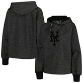 New York Mets DKNY Sport Women's Debbie Dolman Raglan Pullover Hoodie Discount
