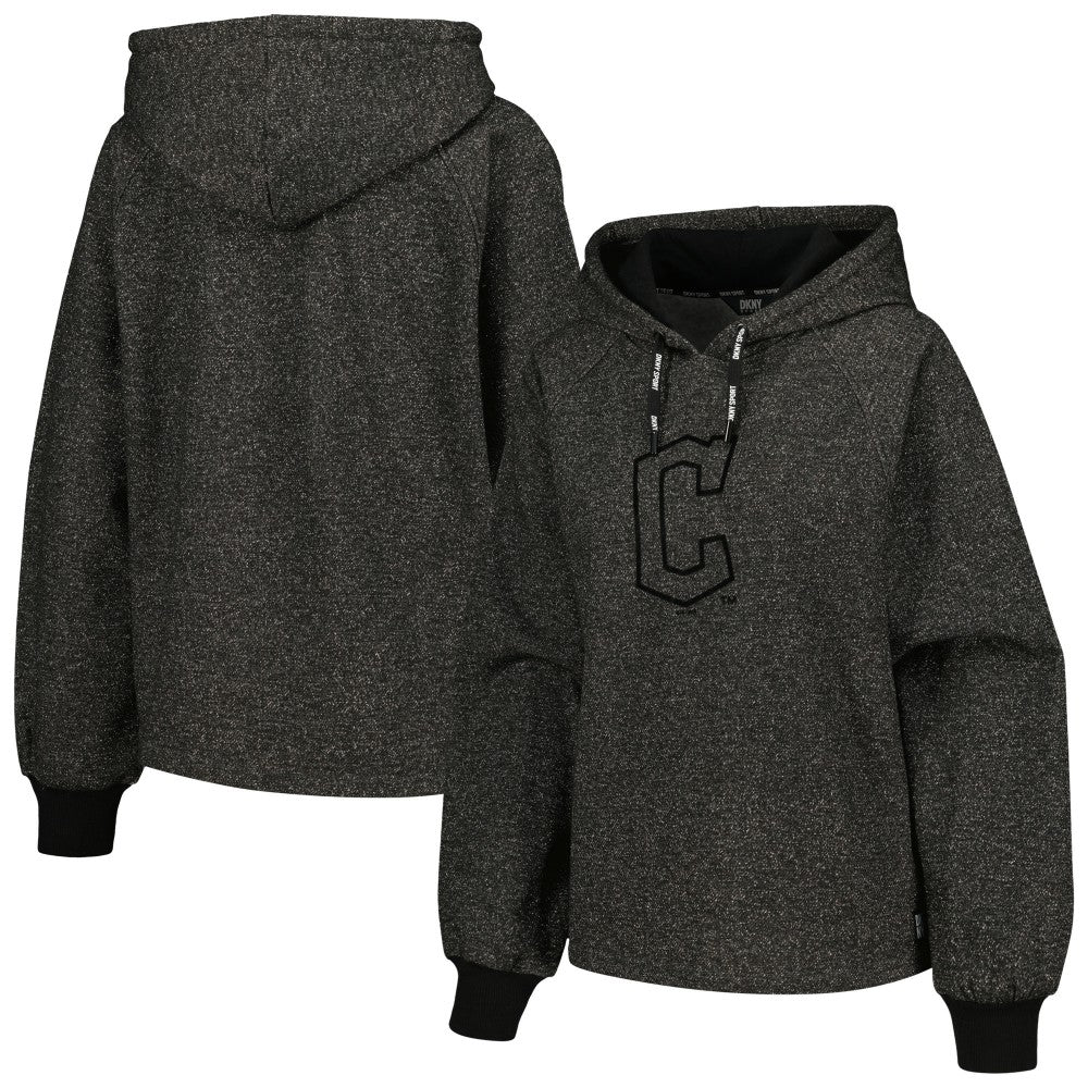 Cleveland Guardians DKNY Sport Women's Debbie Dolman Raglan Pullover Hoodie Discount