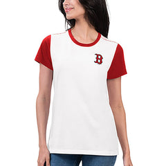 Boston Red Sox G-III 4Her by Carl Banks Women's Illustration Ringer T-Shirt for sale