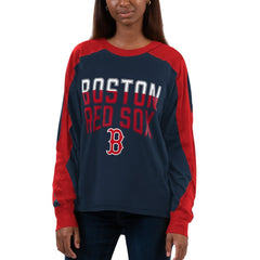 Boston Red Sox G-III 4Her by Carl Banks Women's Smash Raglan Long Sleeve T-Shirt Discount
