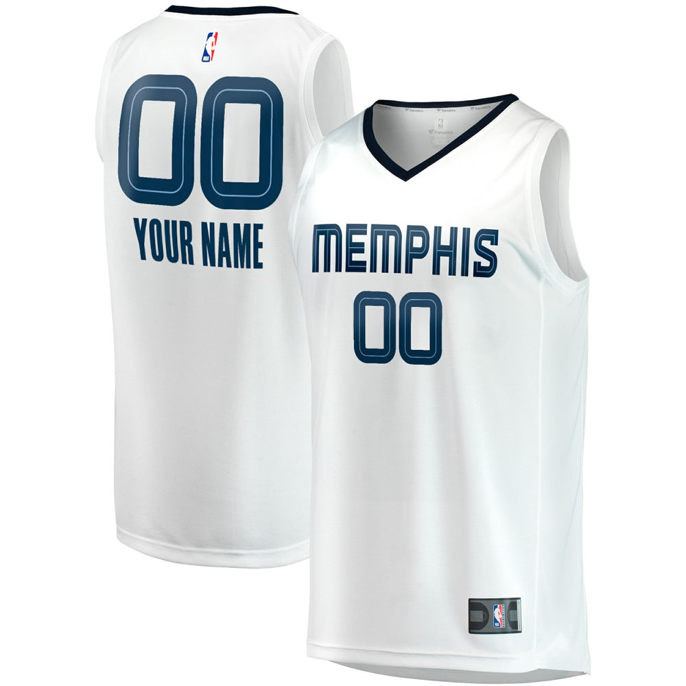 Fanatics Memphis Grizzlies Youth Fast Break Replica Custom Jersey Association Edition White