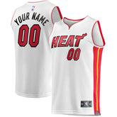 Fanatics Miami Heat Youth Fast Break Custom Replica Jersey White Association Edition