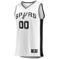 Fanatics San Antonio Spurs Youth Fast Break Replica Custom Jersey Association Edition White