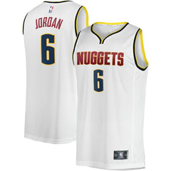 Fanatics DeAndre Jordan Denver Nuggets Fast Break Player Jersey Association Editi- White