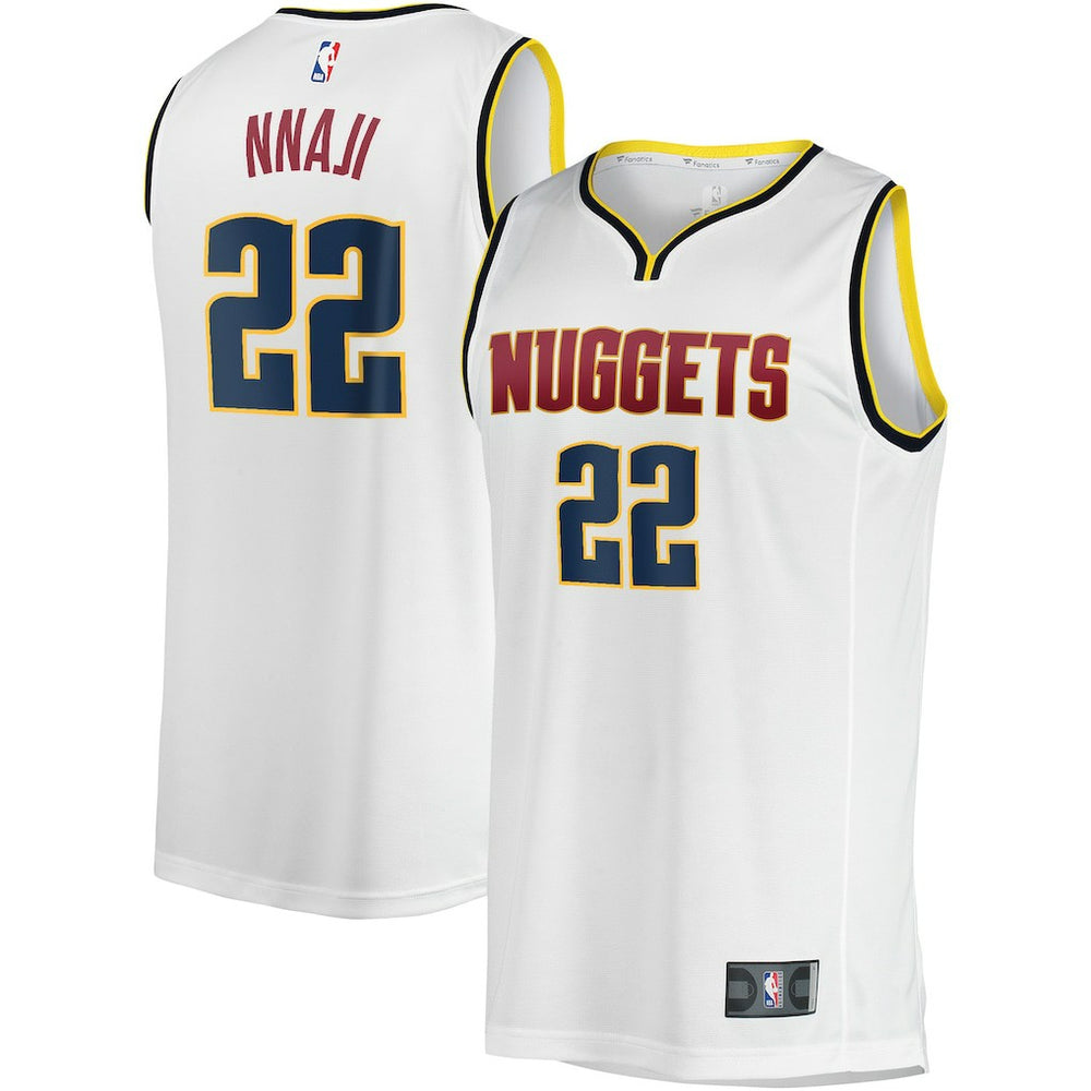 Fanatics Zeke Nnaji Denver Nuggets Fast Break Player Jersey Association Editi- White
