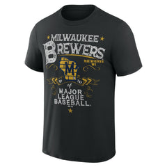 Milwaukee Brewers Darius Rucker Collection by Fanatics Beach Splatter T-Shirt Discount