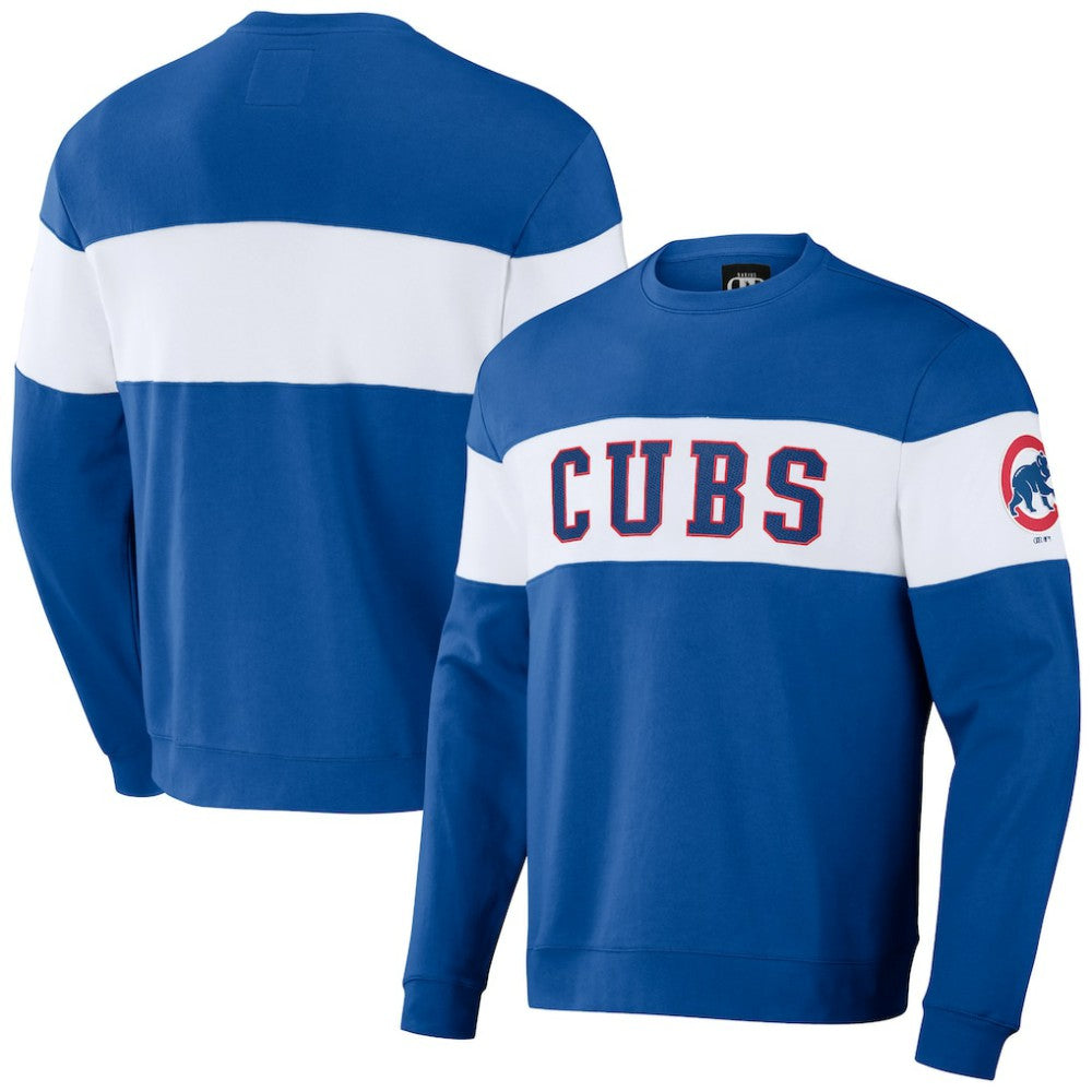 Chicago Cubs Darius Rucker Collection by Fanatics Stripe Pullover Sweatshirt Outlet