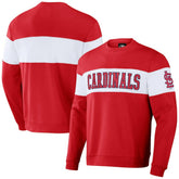 St. Louis Cardinals Darius Rucker Collection by Fanatics Stripe Pullover Sweatshirt Sale