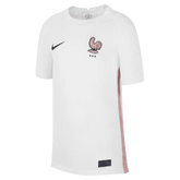Nike - 2022-23 France Away Youth Soccer Jersey White-Pink Glaze-Blue