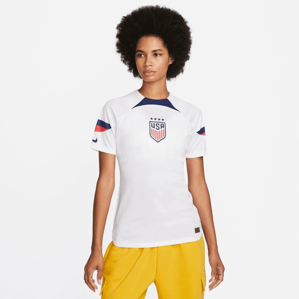 Nike - 2022-23 USA Women's Home 4 Star Soccer Jersey White-Hyper Blue