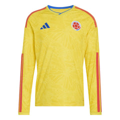 Adidas - 2026 Colombia Men's Stadium Home Long-Sleeve Soccer Jersey
