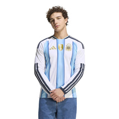 Adidas - 2026 Argentina Men's Stadium Home Long-Sleeve Soccer Jersey