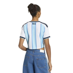 Adidas - 2026 Argentina Women's Stadium Home Cropped Soccer Jersey