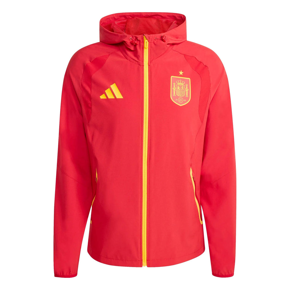 Adidas - 2026 Spain Men's Tiro Travel Full Zip Windbreaker