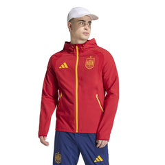 Adidas - 2026 Spain Men's Tiro Travel Full Zip Windbreaker
