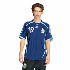 Adidas - 2006 Argentina Men's Retro Stadium Away Messi #19 Soccer Jersey