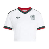 Adidas - 2026 Mexico Women's Stadium Away Cropped Soccer Jersey