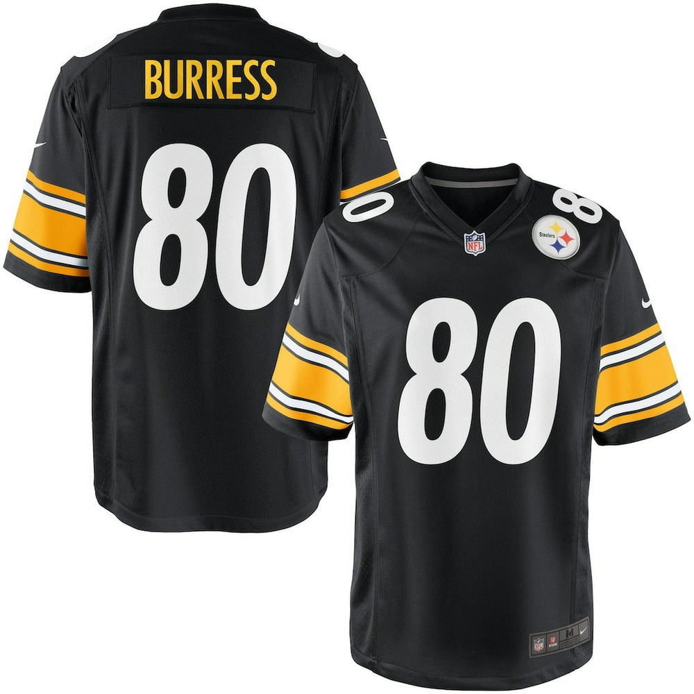 Youth Pittsburgh Steelers Plaxico Burress Team Color Game Jersey - Nike