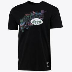 New York Jets Printed Team Name T-Shirt - Mens - Mitchell & Ness