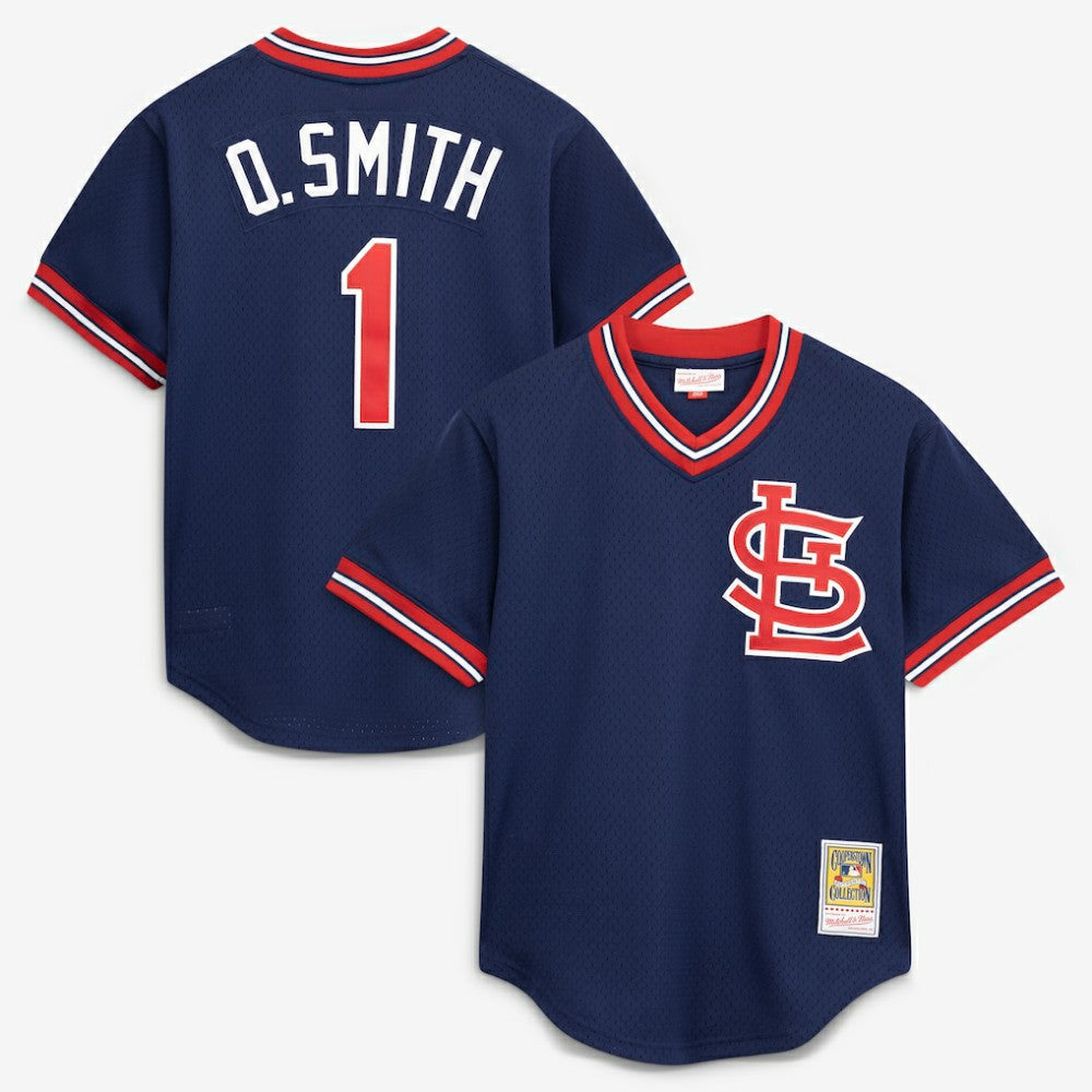 Ozzie Smith St. Louis Cardinals Mitchell & Ness Authentic Batting Practice Jersey Outlet