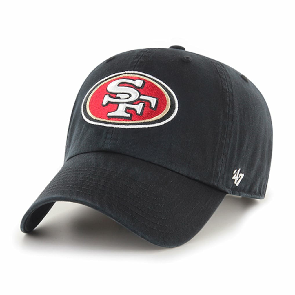 47 Brand San Francisco 49ers Cleanup Basic Adjustable Hat - Black - 47 brand