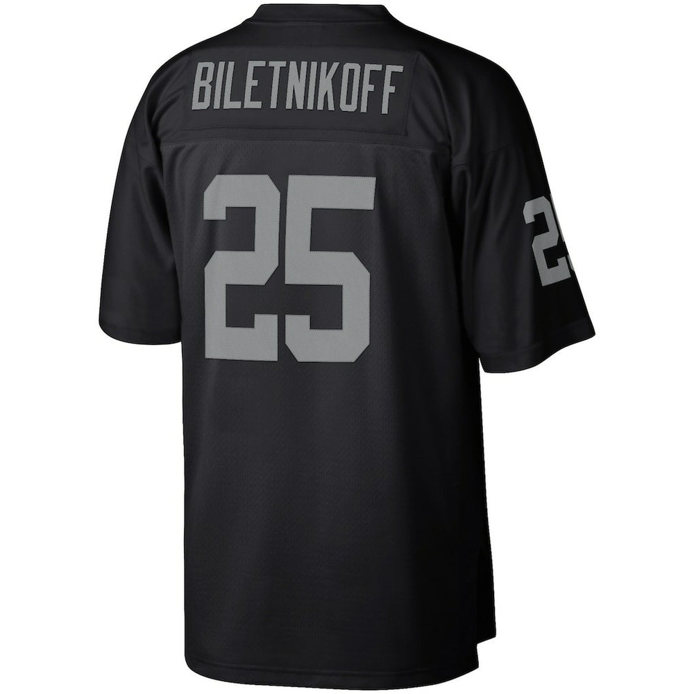 Fred Biletnikoff Las Vegas Raiders Retired Player Legacy Replica Jersey - Black - Mitchell & Ness
