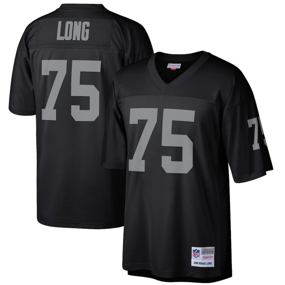 Howie Long Las Vegas Raiders Retired Player Legacy Replica Jersey - Black - Mitchell & Ness