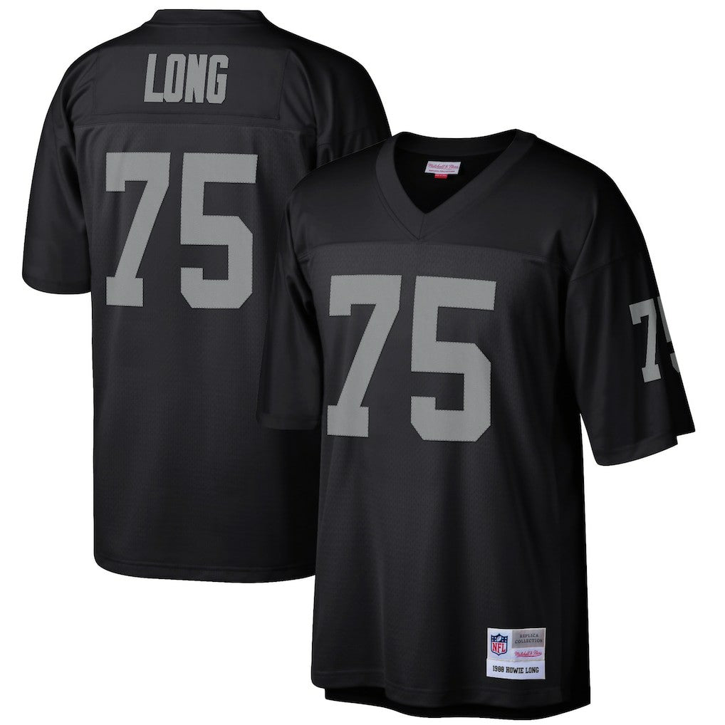 Howie Long Las Vegas Raiders Retired Player Legacy Replica Jersey - Black - Mitchell & Ness