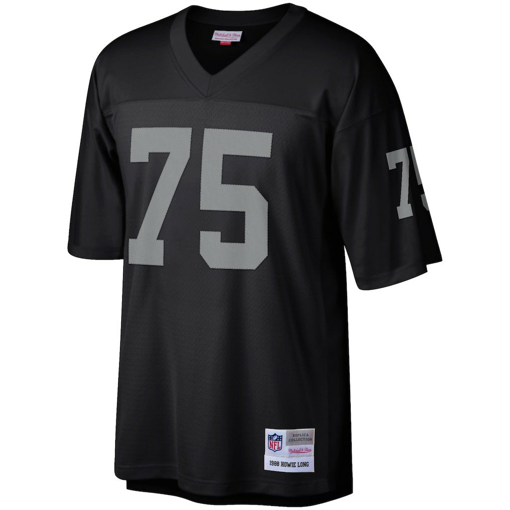 Howie Long Las Vegas Raiders Retired Player Legacy Replica Jersey - Black - Mitchell & Ness